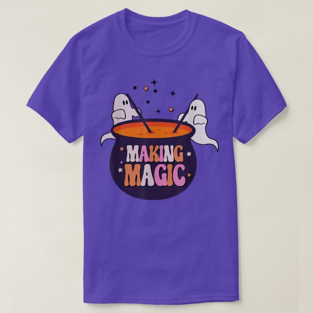 Making Magic Ghost Witch Posion Witch Vibes Spooky T-Shirt (Design Front)