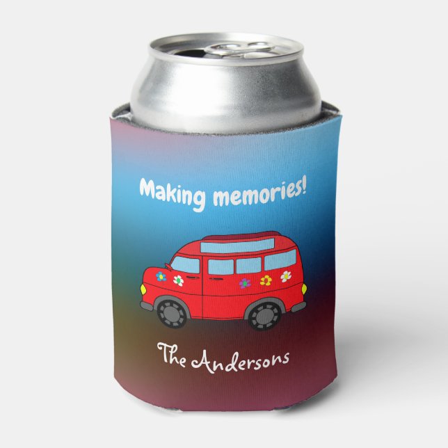 "Making Memories" Campervan Can Cooler (Can Front)
