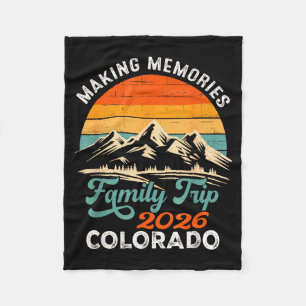 Making memories colorado 2026 family trip vacation fleece blanket