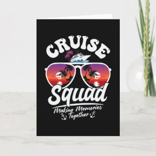 Making Memories Family Group Matching Cruise Squad Card