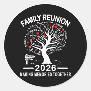 Making Memories Family Matching Group Family Classic Round Sticker