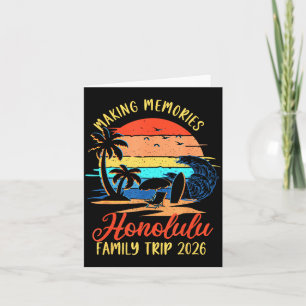 Making Memories Honolulu 2026 Summer Beach Trip Card