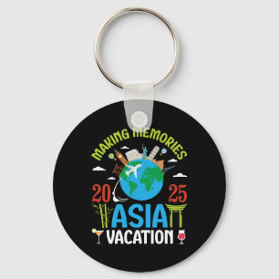 Making Memories In Asia Vacation 2025 Travel Coupl Key Ring