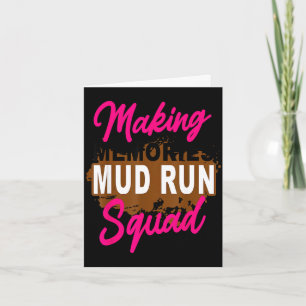 Making memories mud run squad mud running cardio card