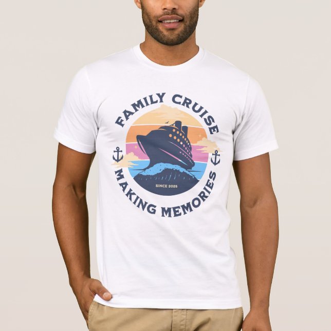 Making Memories Nautical Vacation for Families  T-Shirt (Front)