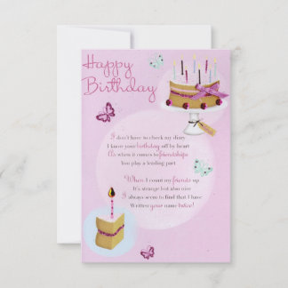 Making Memories on Your Birthday" Thank You Card