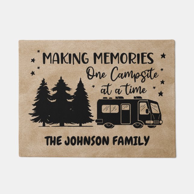 making memories one campsite at a time doormat (Front)