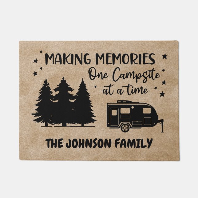 making memories one campsite at a time doormat (Front)