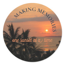 Making Memories One Sunset At a Time, Sticker 