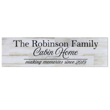Making Memories Smart Cabin Home Wooden Wall Sign