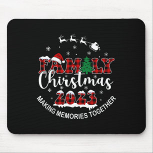 Making Memories Together Buffalo Plaid Family Chri Mouse Pad