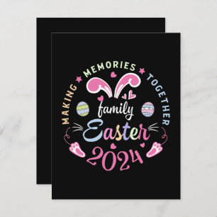 Making memories together Easter family 2024 RSVP Card
