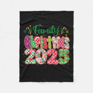 Making Memories Together Xmas Pajamas Family Chris Fleece Blanket