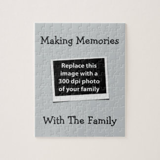 Making Memories With The Family Custom Photo Jigsaw Puzzle
