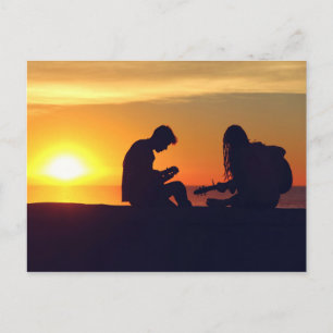 Making Music / Sunset postcard