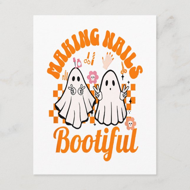 making nails bootiful halloween enclosure card (Front)