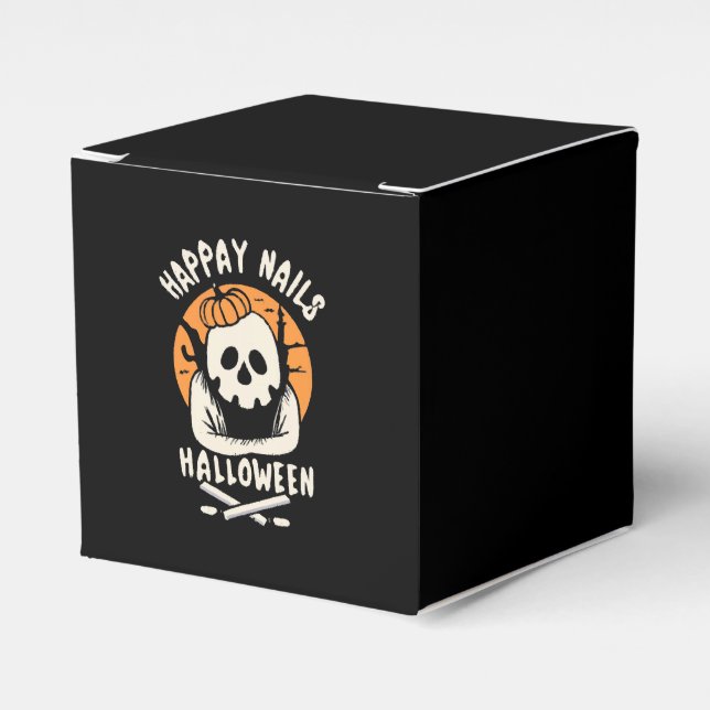 Making Nails Bootiful Halloween  Favour Box (Front Side)