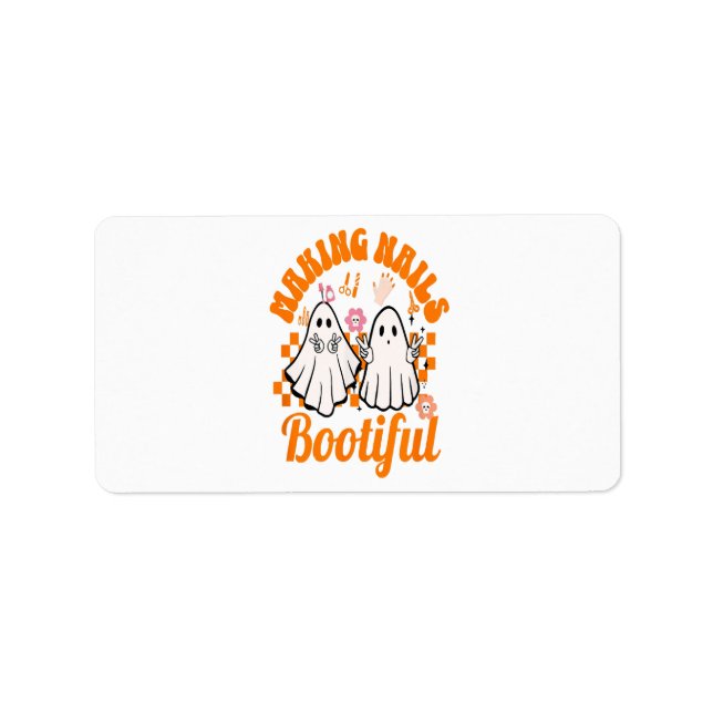 making nails bootiful halloween label (Front)