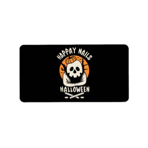 Making Nails Bootiful Halloween Label