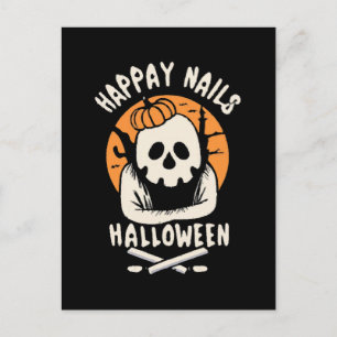 Making Nails Bootiful Halloween  Postcard
