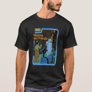 Making New Friends Social Skills Funny Dark Humour T-Shirt