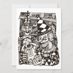 Making of the Man Flat Card