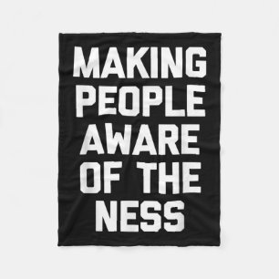 Making People Aware Of The Ness Shirt Black Lives Fleece Blanket