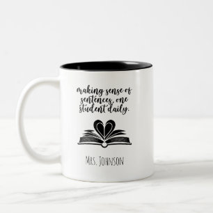 Making Sense Of Sentences, One Student Daily Two-Tone Coffee Mug