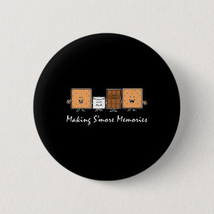 Making Smore Memories Camping Campfire Smores Cart 6 Cm Round Badge