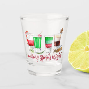 Making Spirits Bright Christmas Drinks  Shot Glass