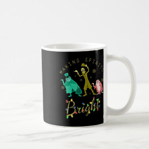 Making Spirits Bright Christmas Retro Groovy Chris Coffee Mug