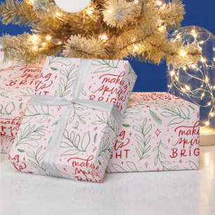 Making Spirits Bright Christmas Wrapping Paper
