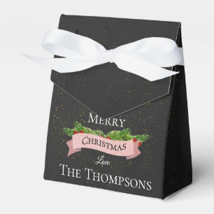 Making Spirits Bright Cute Chalkboard Christmas Favour Box