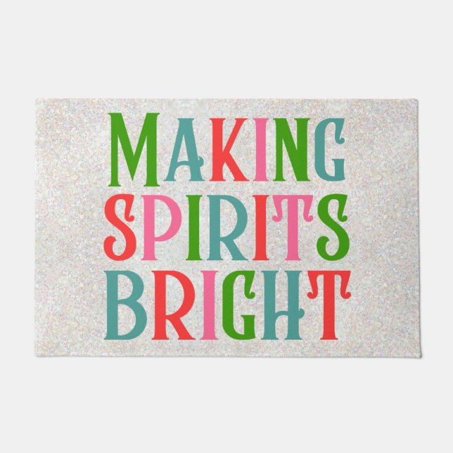 Making Spirits Bright Doormat (Front)