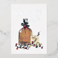 Making Spirits Bright Festive Whisky Real Foil Ho