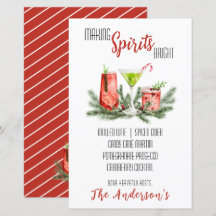 Making Spirits Bright Holiday Cocktail Party Menu