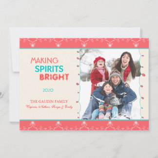 Making Spirits Bright Holiday Family Photo