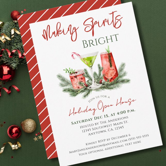 Making Spirits Bright Holiday Open House Invite (Creator Uploaded)
