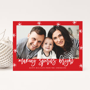 Making Spirits Bright Holiday Photo Card