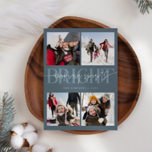 Making Spirits Bright Slate Christmas Multi Photo Holiday Card