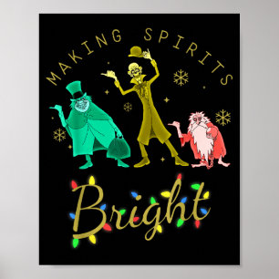Making Srits Bright Christmas Retro Groovy Christm Poster