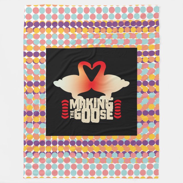 MAKING THE GOOSE BY MASANSER PIXELAT FLEECE BLANKET (Front)
