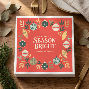 Making the Season Bright Corporate Ornaments Napkin