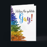 Making the Yuletide Gay! Holiday Card<br><div class="desc">Colourful  "Making the Yuletide Gay!" holiday card. Feel free to customise!</div>
