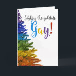 Making the Yuletide Gay! Holiday Card<br><div class="desc">Colourful  "Making the Yuletide Gay!" holiday card. Feel free to customise!</div>