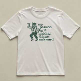 Making Things Awkward Fun Dog Dancing Illustrated T-Shirt