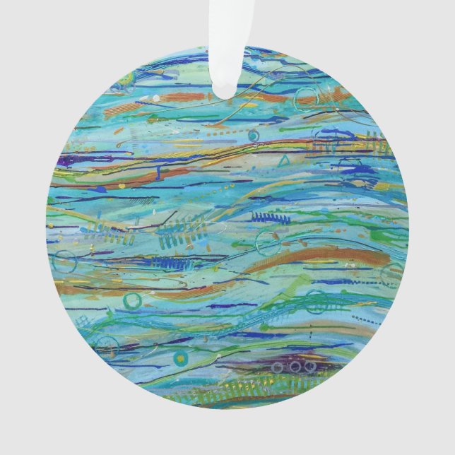 Making Waves Acrylic Ornament (Front)