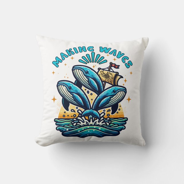 Making Waves Cushion (Front)