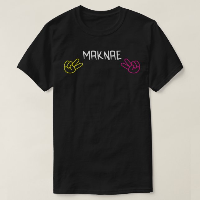 Maknae Kpop  Funny Cute Korean Music Fan Gift  T-Shirt (Design Front)