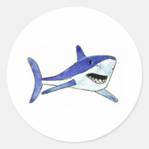 Mako Shark Classic Round Sticker